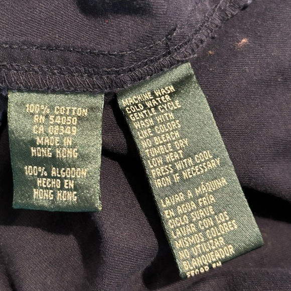 LAUREN NAVY SUPPLY Company Sz L Canvas Jacket 100% Cotton Snap Buttons Pockets - Picture 11 of 11